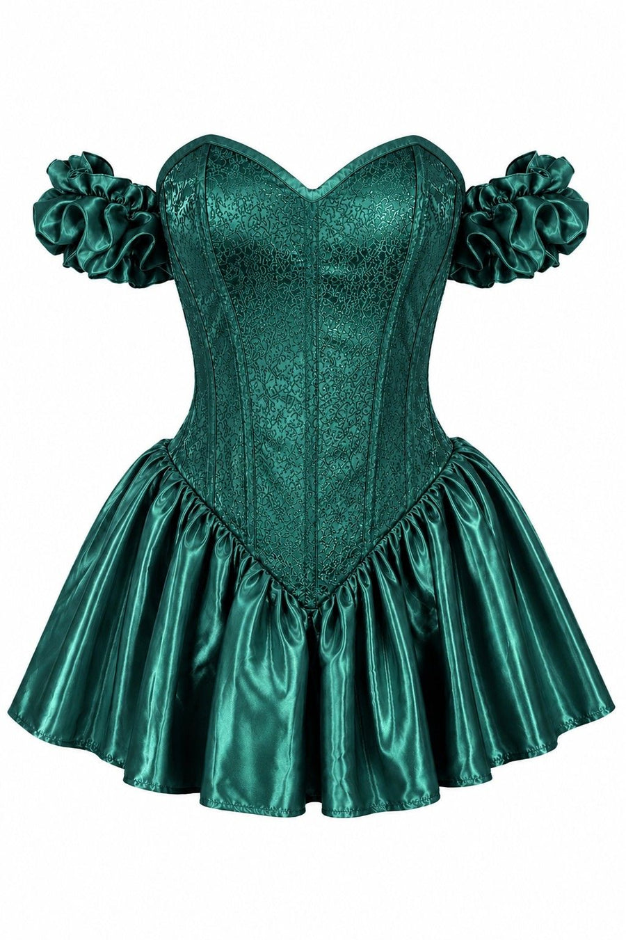 Top Drawer Toxic Ivy Enchantress Steel Boned Corset Dress