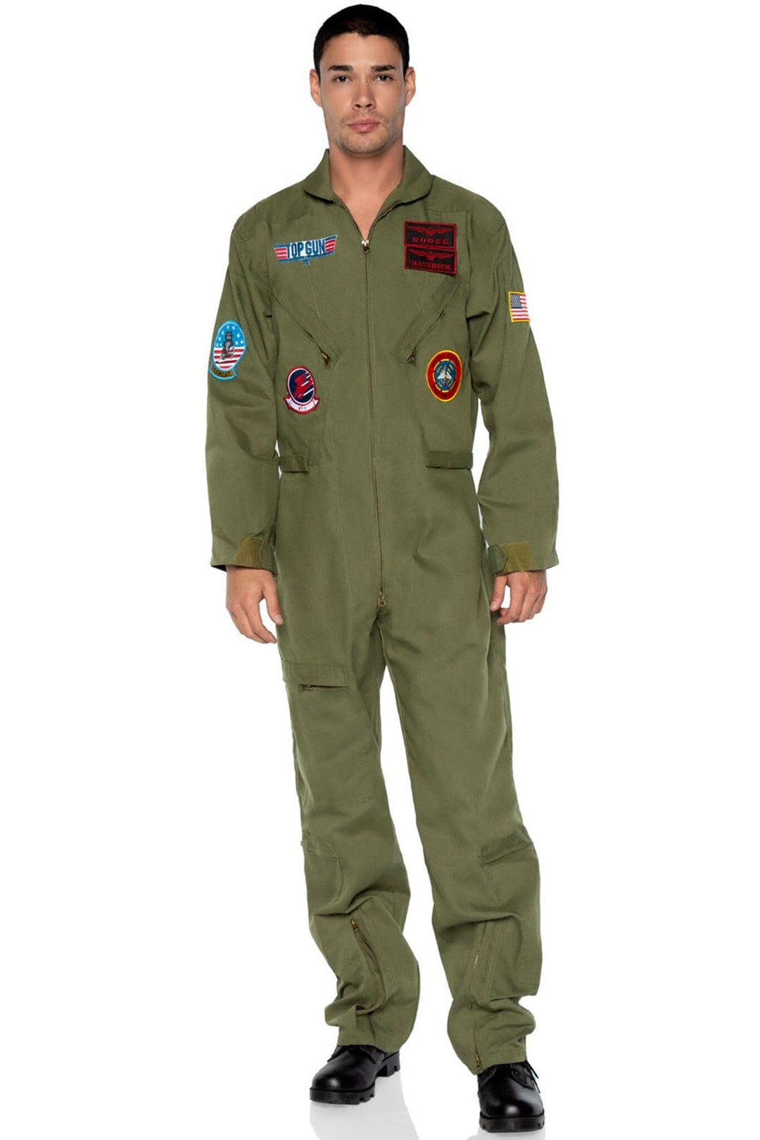Leg Avenue Top Gun Men's Flight Suit in Nude  from SexyShoes.com