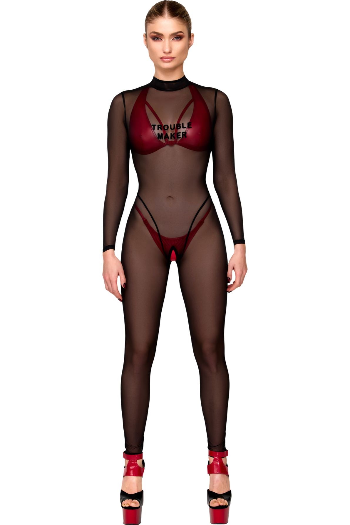 Troublemaker Mesh Catsuit
