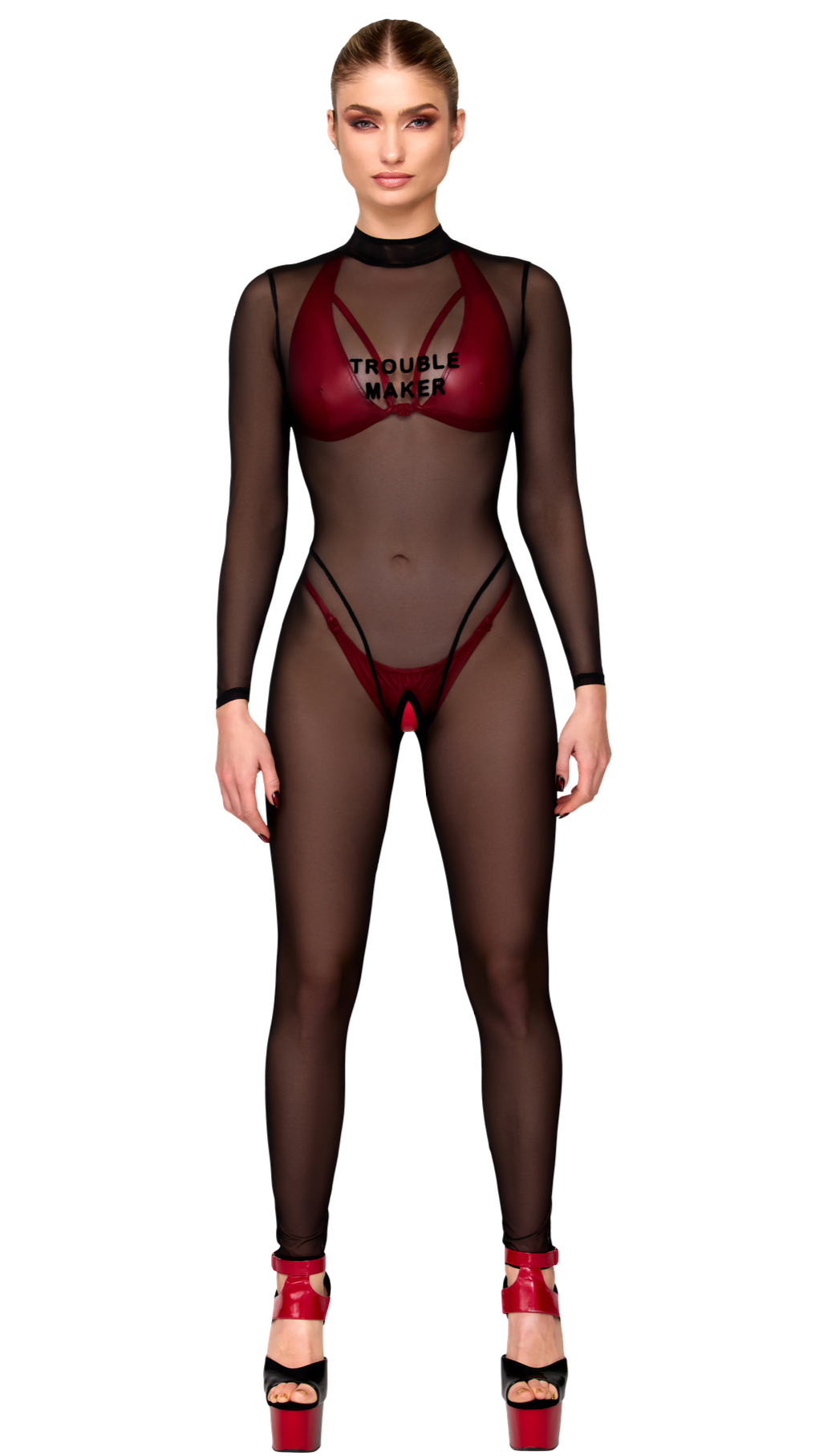 Troublemaker Mesh Catsuit