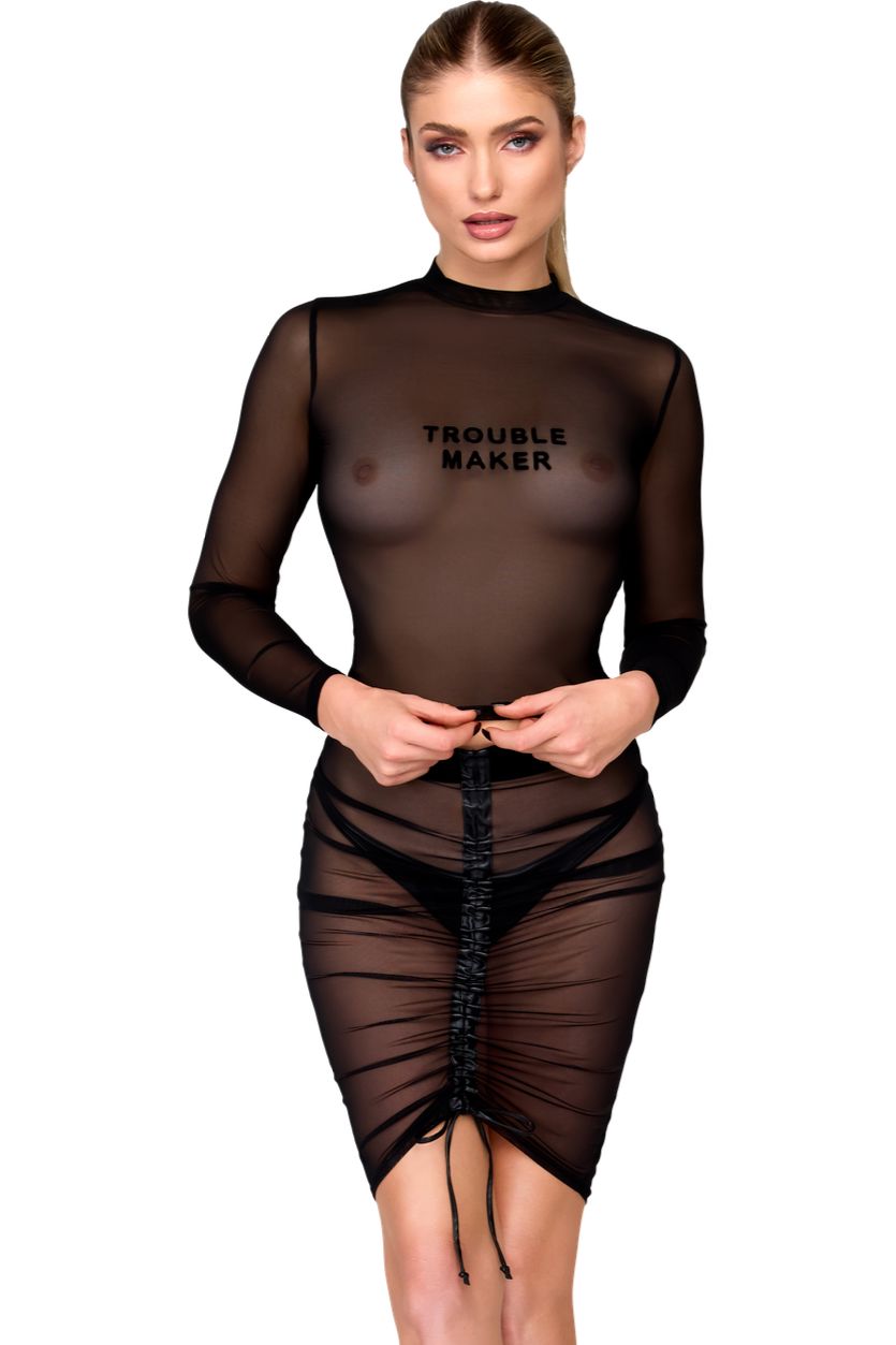 Troublemaker Mesh Skirt