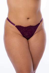 Underwire Babydoll with Matching Thong Plus Size-Babydolls-SEXYSHOES.COM