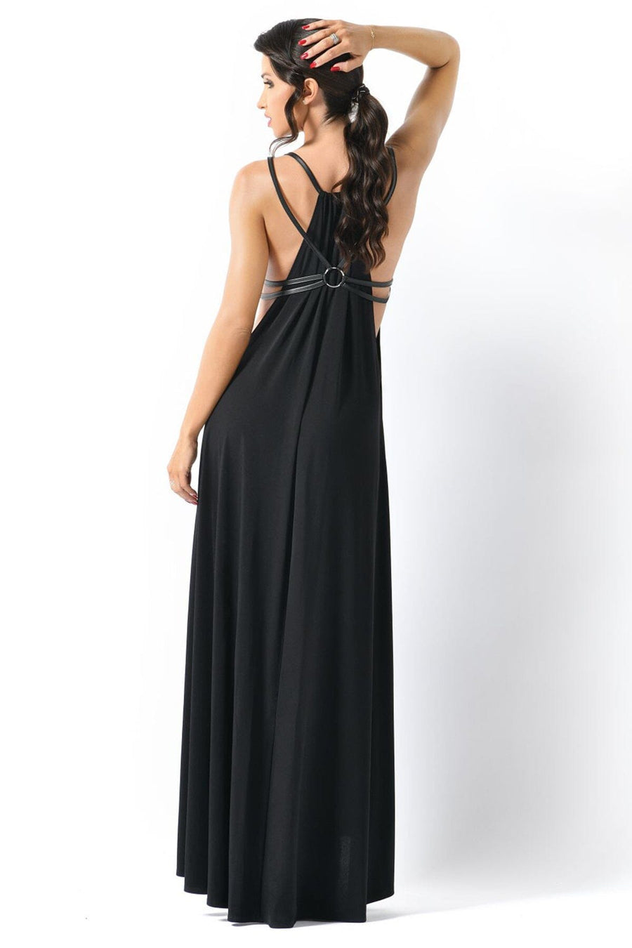 VENUS LYCRA LONG SLIT DRESS
