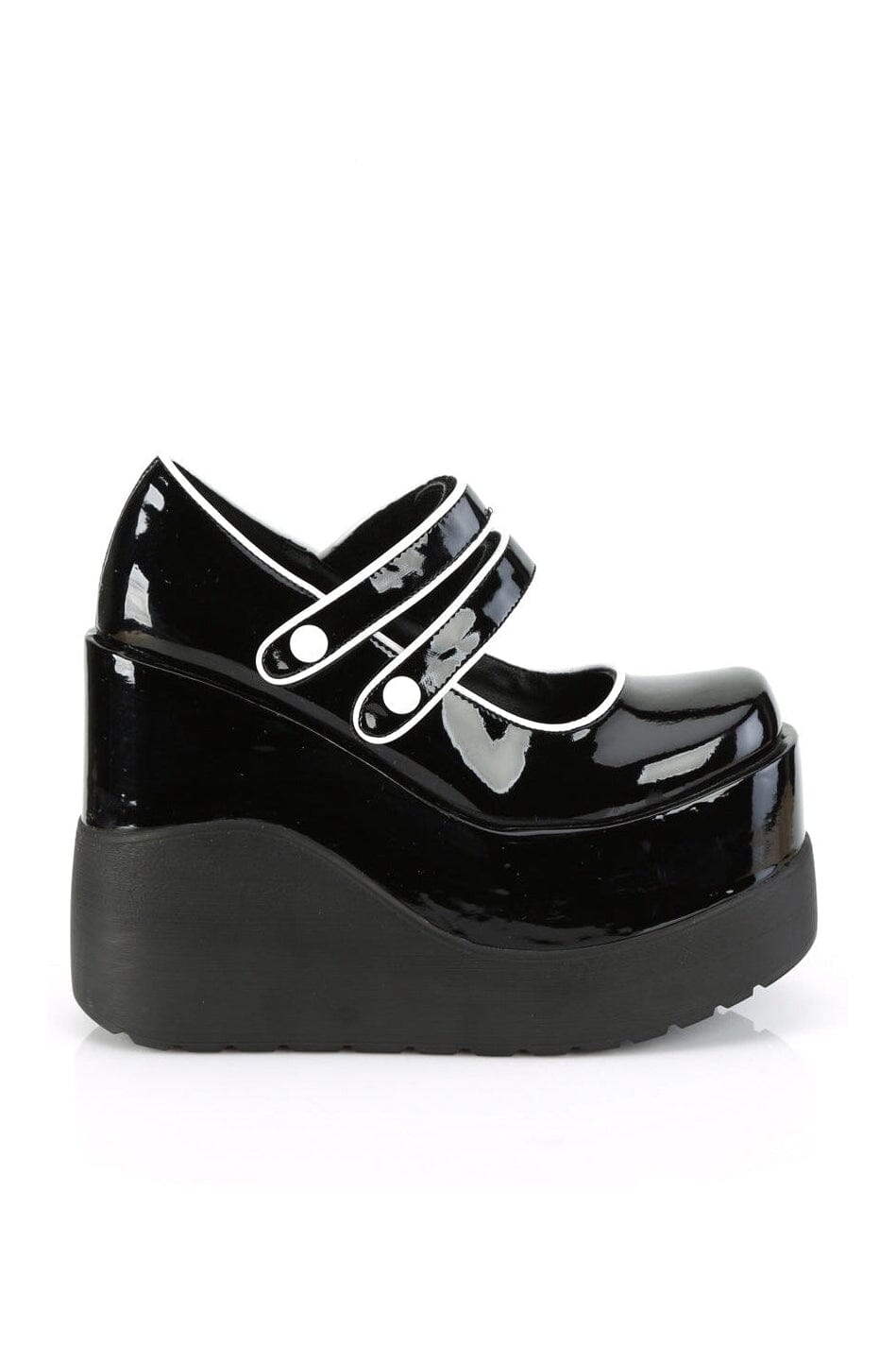 Demonia VOID-37 Black Patent Mary Jane in Black Patent