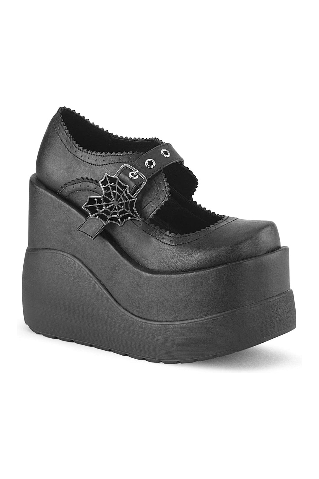 VOID-38 Black Vegan Leather Mary Jane-Mary Janes-SEXYSHOES.COM