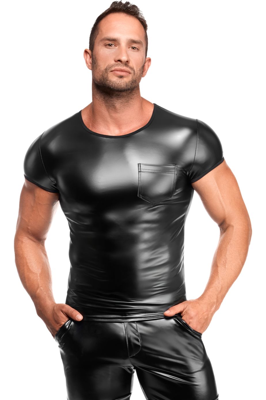 Vexen Black Wetlook Men's Top