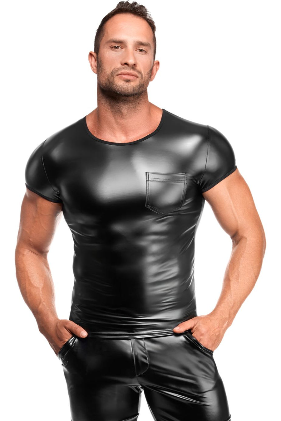 Vexen Black Wetlook Men's Top