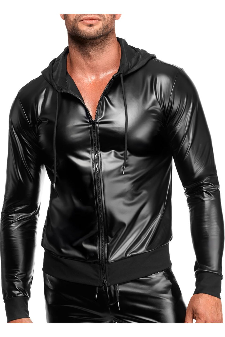 Vexen Hooded Men's Wetlook Jacket