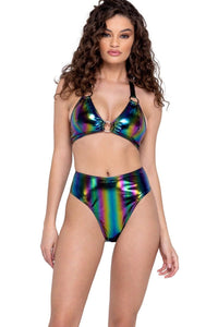 Vinyl Triangle Top with O-Ring-Sexy Tops-SEXYSHOES.COM