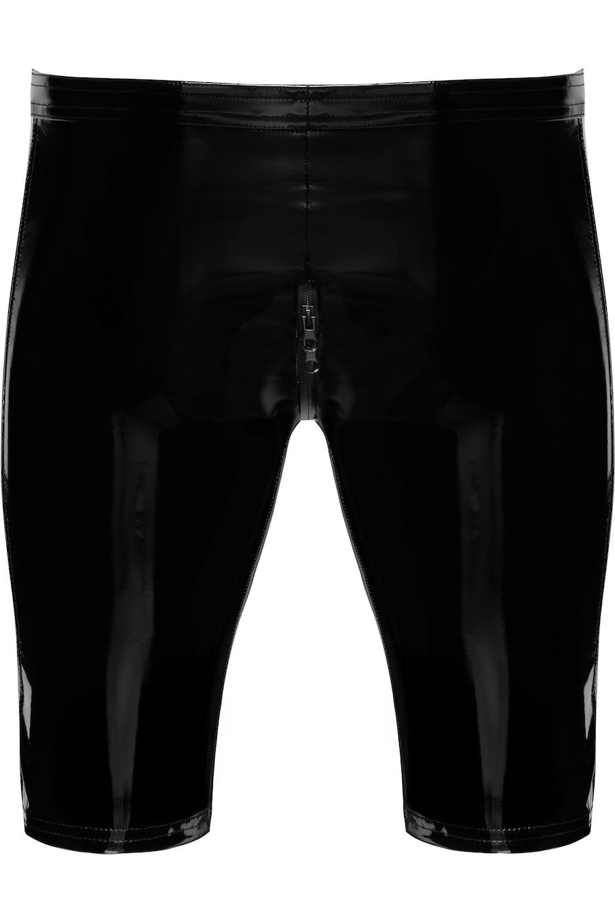 Voltage Black PVC Men's Biker Shorts
