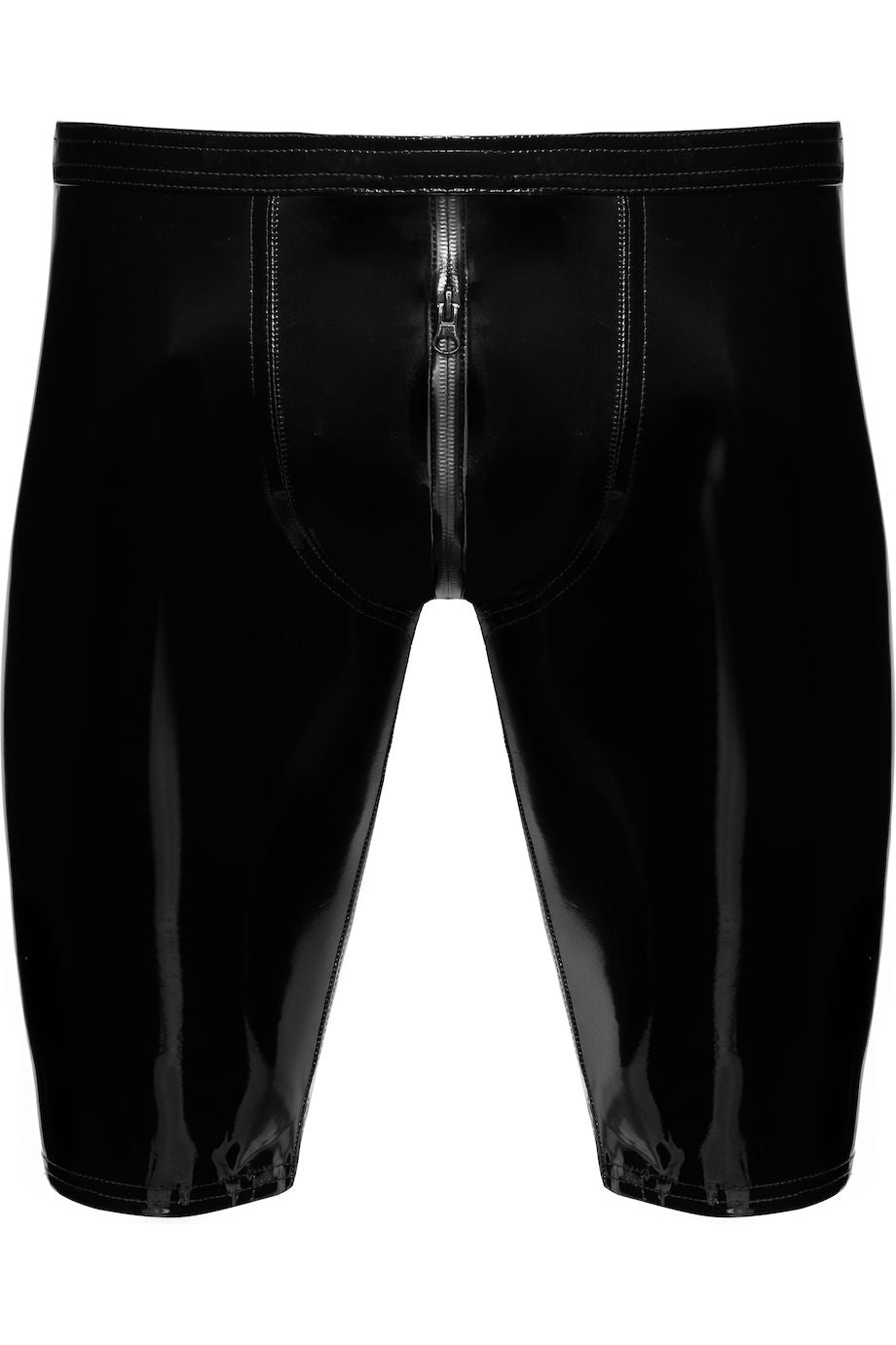 Voltage Black PVC Men's Biker Shorts