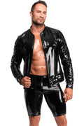 Voltage Men's Black PVC Jacket