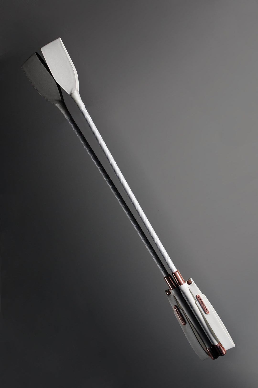 White Vegan Leather and Metal Crop Top-Leashes + Crops-SEXYSHOES.COM