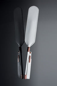 White and Rose Gold Paddle-Paddle + Floggers-SEXYSHOES.COM