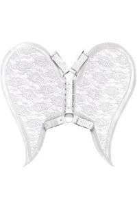 Daisy Corsets White/White Faux Leather & Lace Angel Wing Body Harness in White  from SexyShoes.com