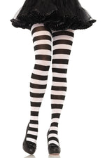 Wide Stripe Opaque Tights