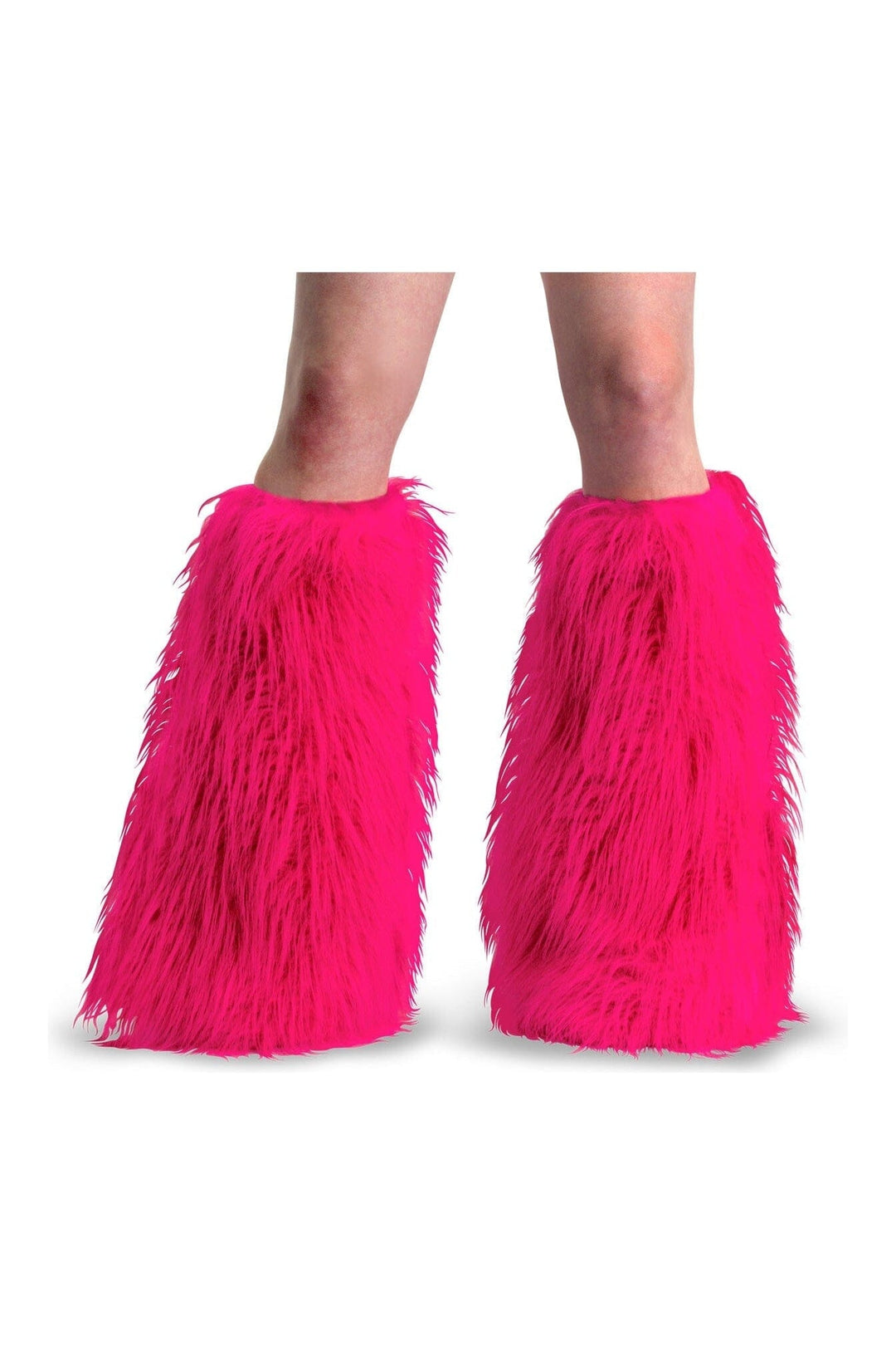 YETI-08 Fuchsia Faux Fur Leg Warmers-Leg Warmers-SEXYSHOES.COM