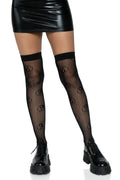 Ying Yang Fishnet Thigh Highs
