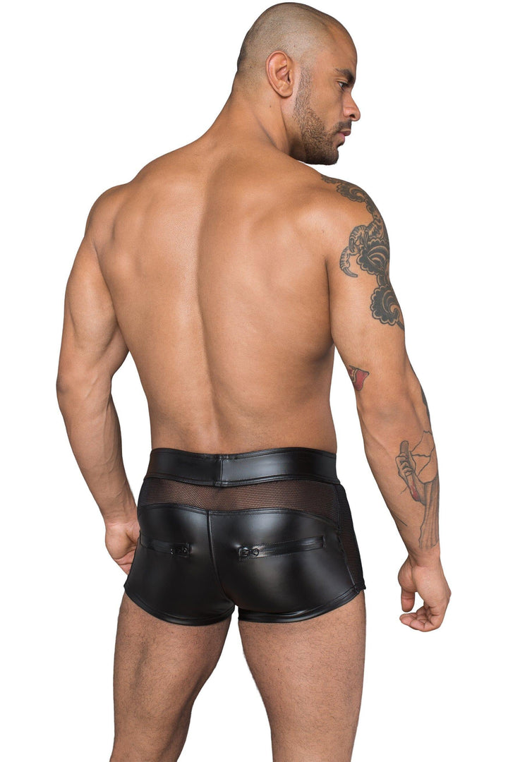 Men'S Shorts Made Of Powerwetlook And 3D Net