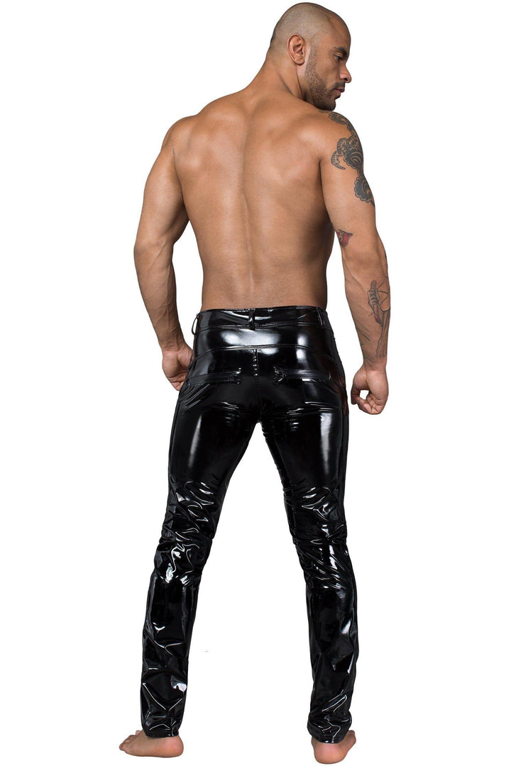 Men'S Long Pants Made Of Elastic Pvc