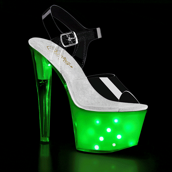 SS-ILLUMINATOR-708 Exotic Sandal | Clear Vinyl-Footwear-SEXYSHOES.COM