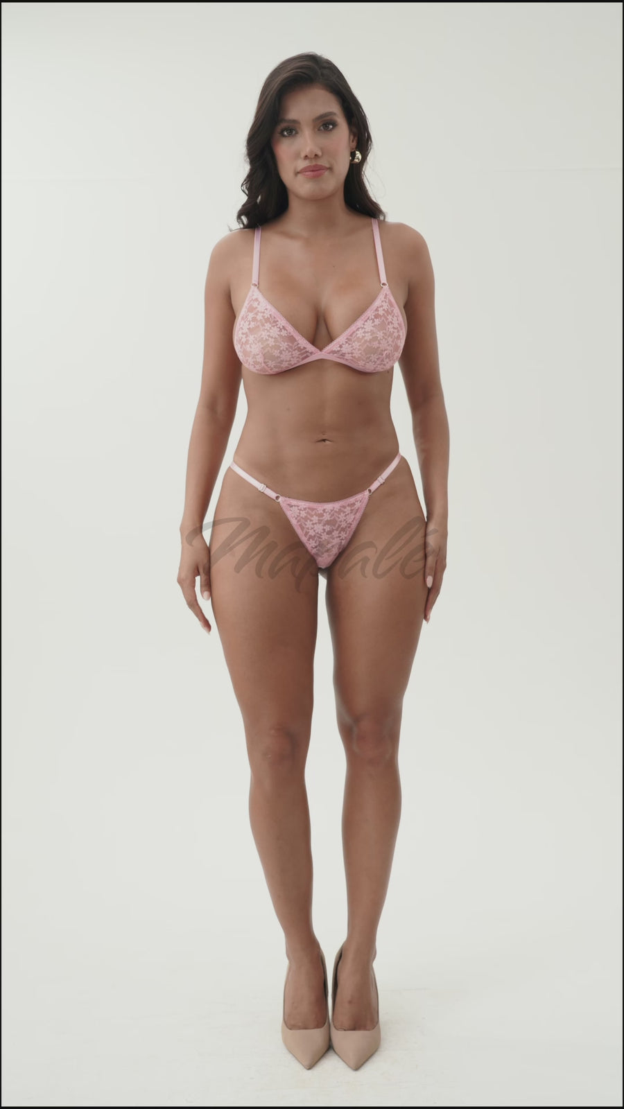 2-Piece Floral Lace Lingerie Set