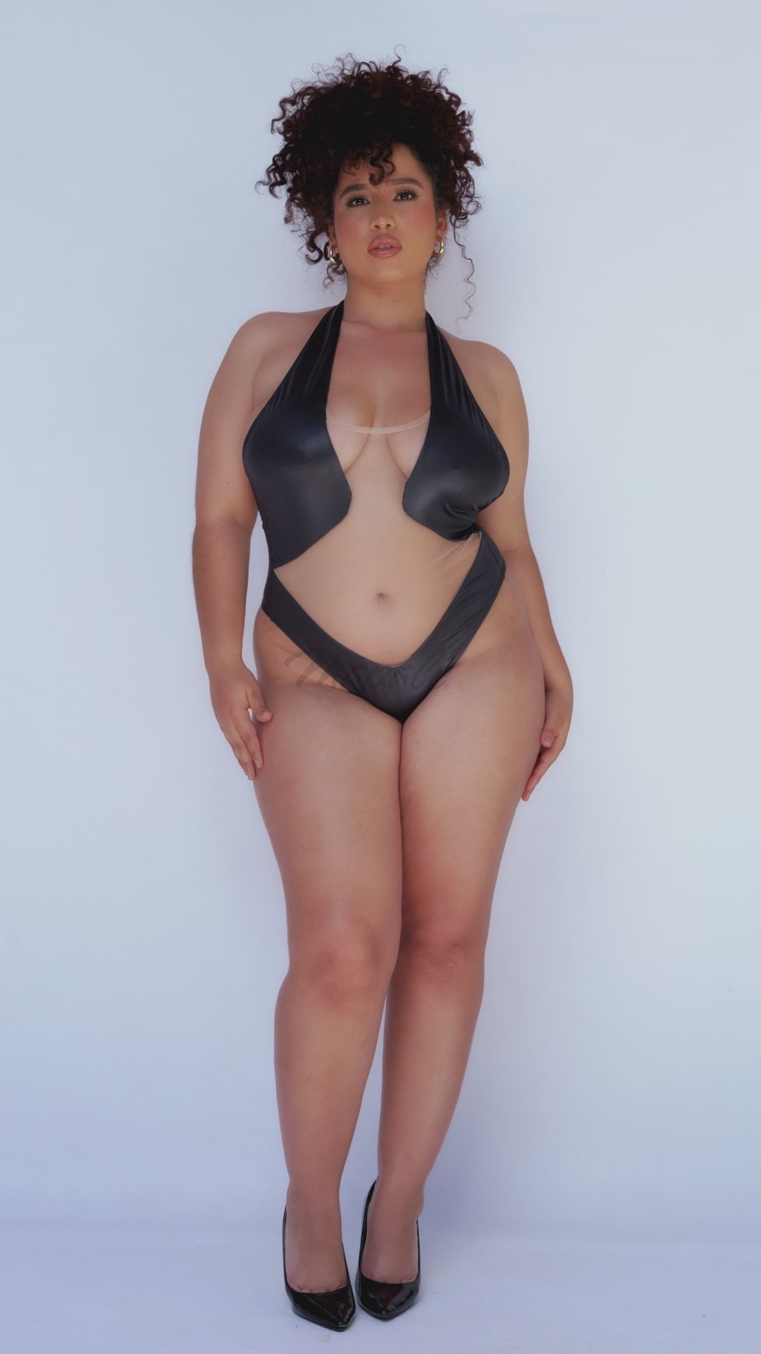 Optical Illusion Bodysuit | Plus Size