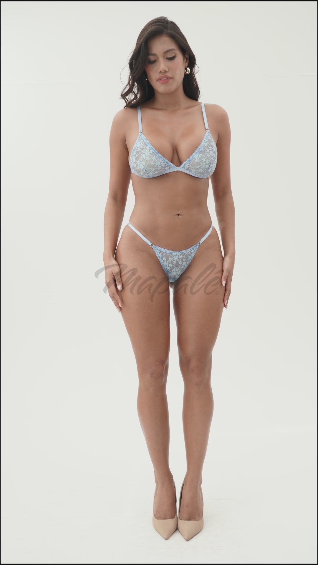 2-Piece Floral Lace Lingerie Set