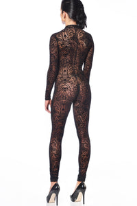 Patrice Catanzaro Sweety Combi Maori Fetish Catsuits in Black Mesh