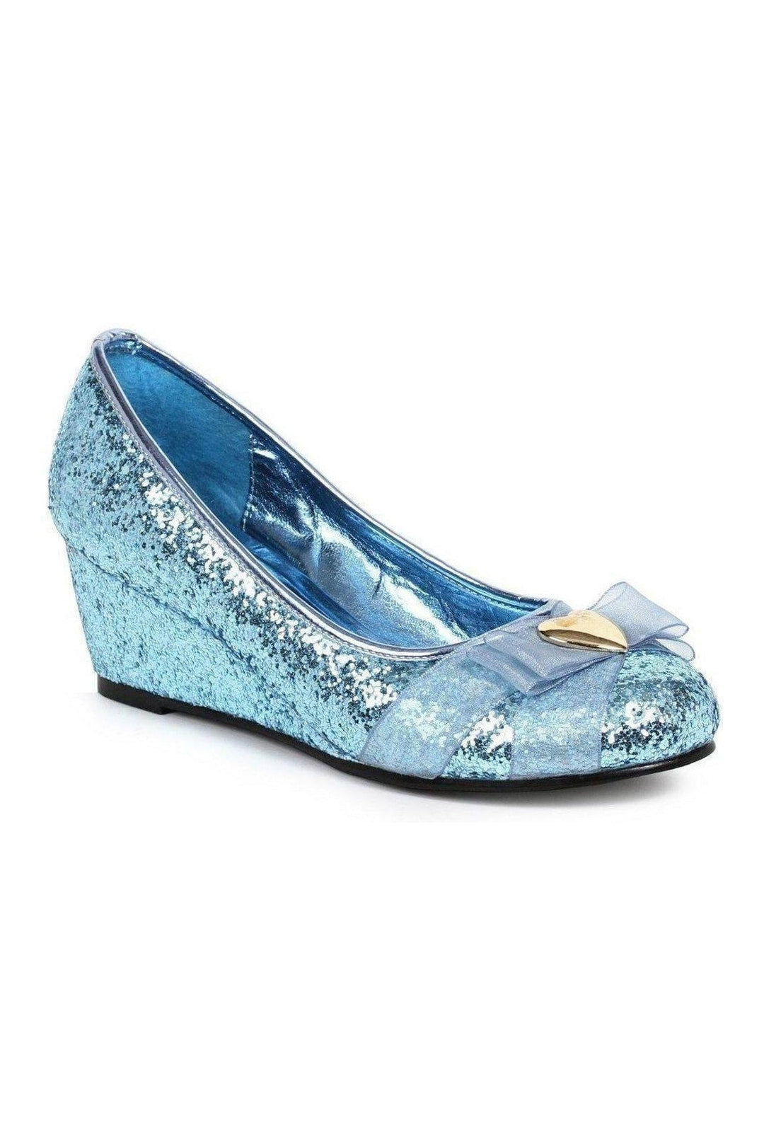 018-PRINCESS Costume Sandal | Blue Glitter-Ellie Shoes-SEXYSHOES.COM