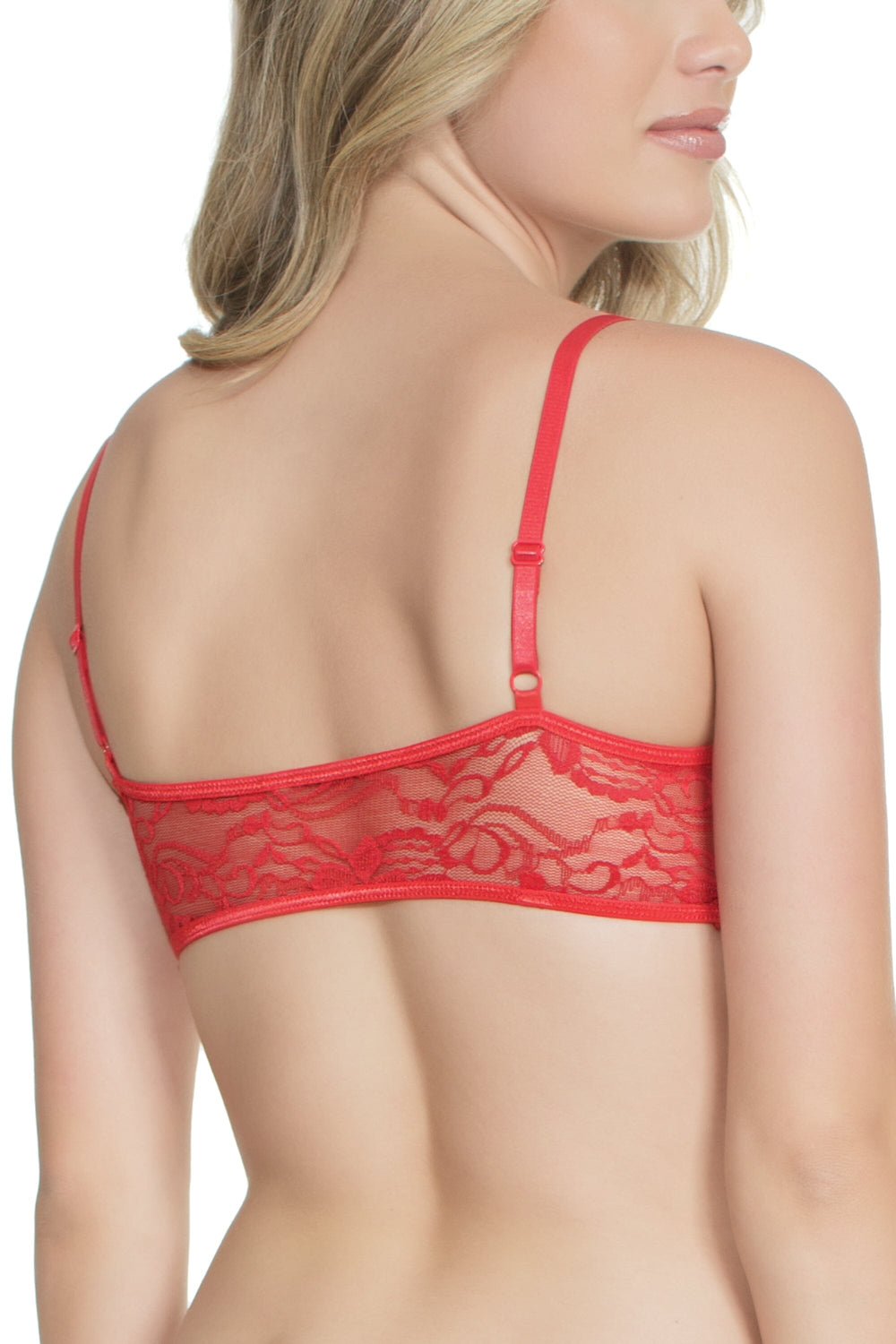 1 PC. Stretch Lace Bralette-Bras-Coquette-Red-O/S-SEXYSHOES.COM