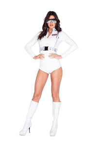 Roma Costumes 2 Piece Sexy Astronaut Babe Costume in White 
