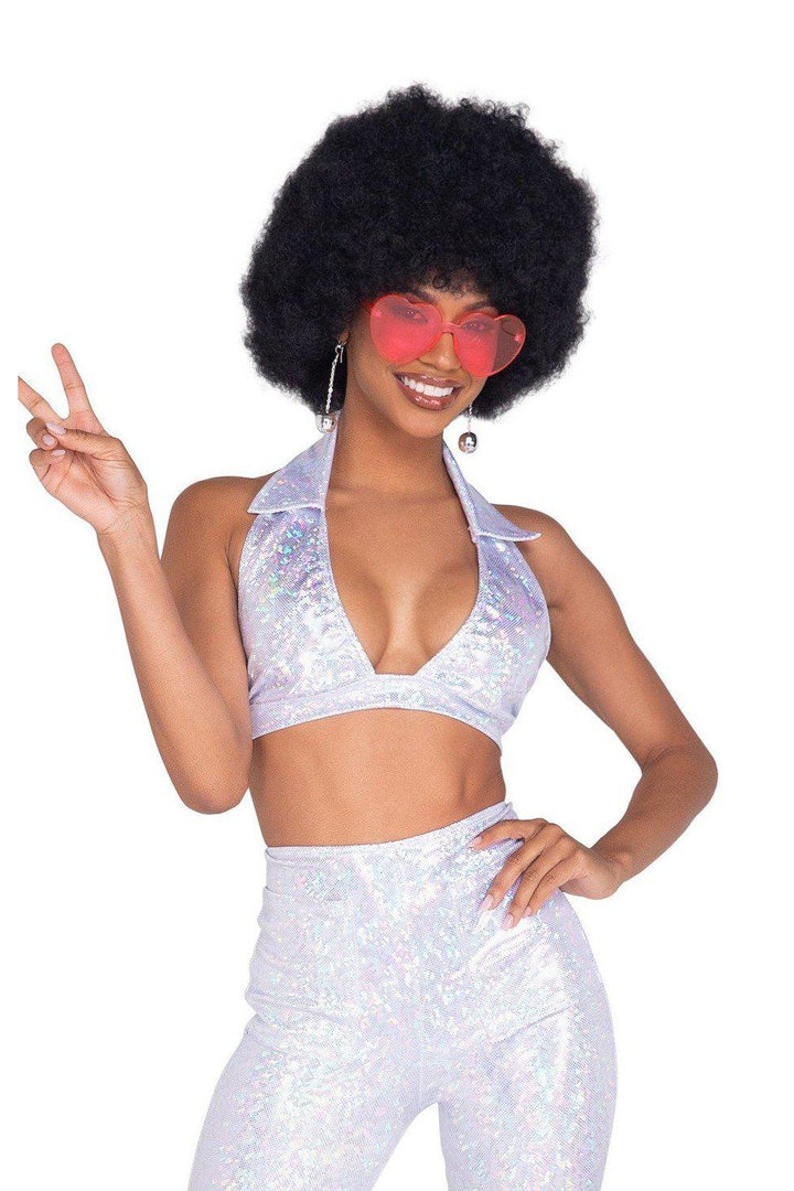 2 Piece Sexy Disco Fever Costume-retro costumes-Roma Costumes-SEXYSHOES.COM