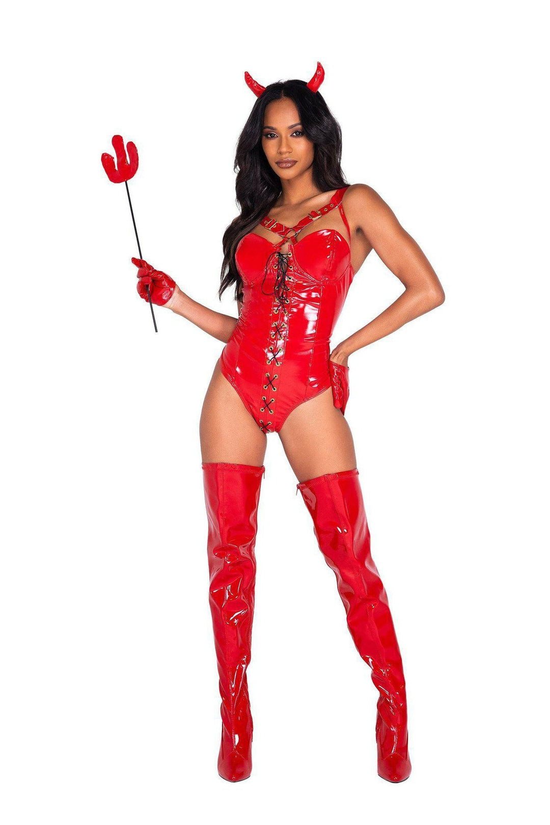 Roma Costumes 3 Piece Devilicious Costume in Red 