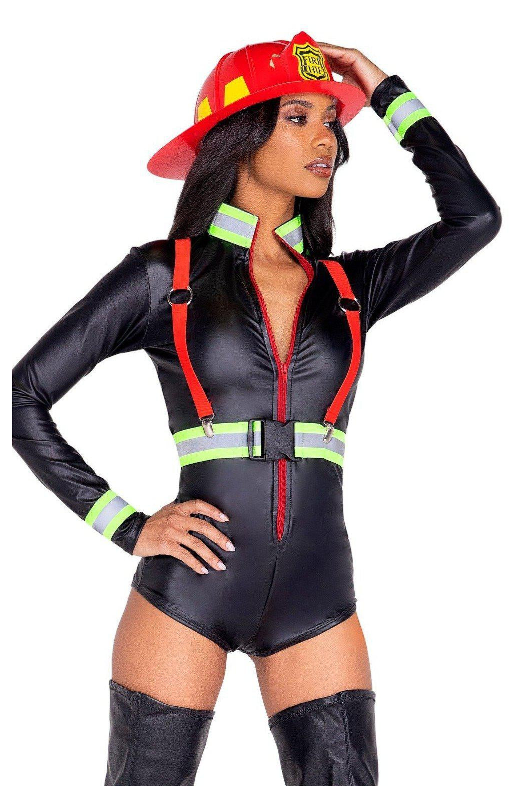 3 Piece Hot Fire Woman Costume-Other Costumes-Roma Costumes-SEXYSHOES.COM