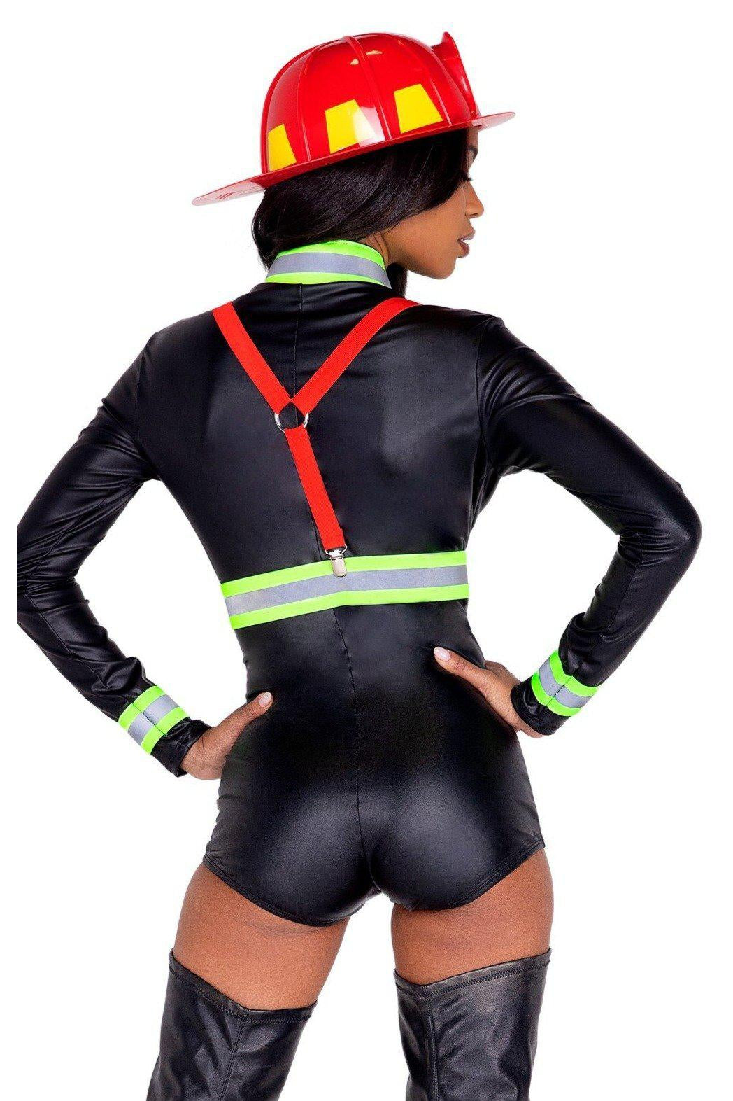 womanizer duo sex toy Sexy metallic fire department woman costume main image 1