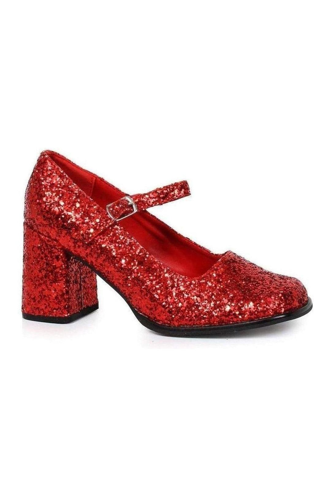 300-EDEN-G Mary Jane | Red Glitter-Ellie Shoes-Red-Mary Janes-SEXYSHOES.COM