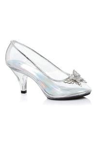 Ellie Shoes 305 CINDER Costume Pump in Silver Faux Leather from SexyShoes.com