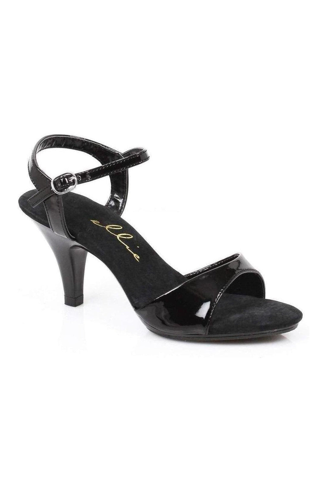 Ellie Shoes 305 JULIET Sandal in Black Patent from SexyShoes.com