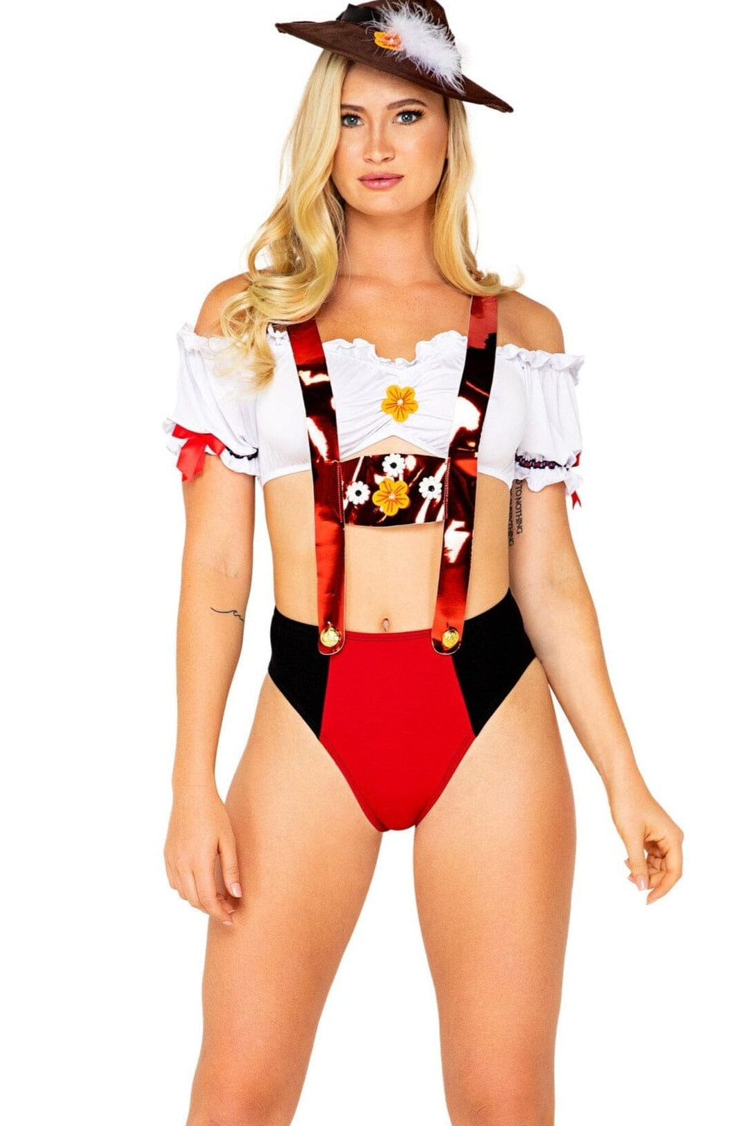 3pc Fetching Frauline-Other Costumes-Roma Costumes-White-L-SEXYSHOES.COM
