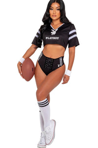 Roma Costumes 3pc Playboy Football Sport in Black 