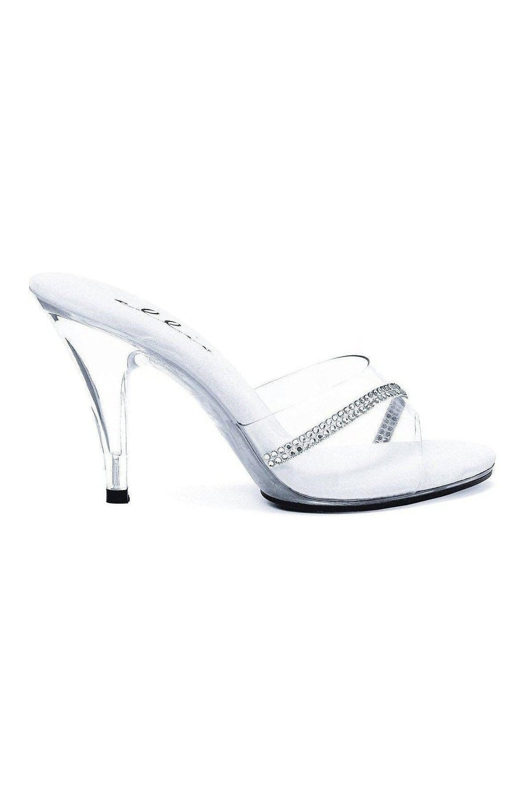 405-JESSE Slide | Clear Vinyl-Ellie Shoes-SEXYSHOES.COM