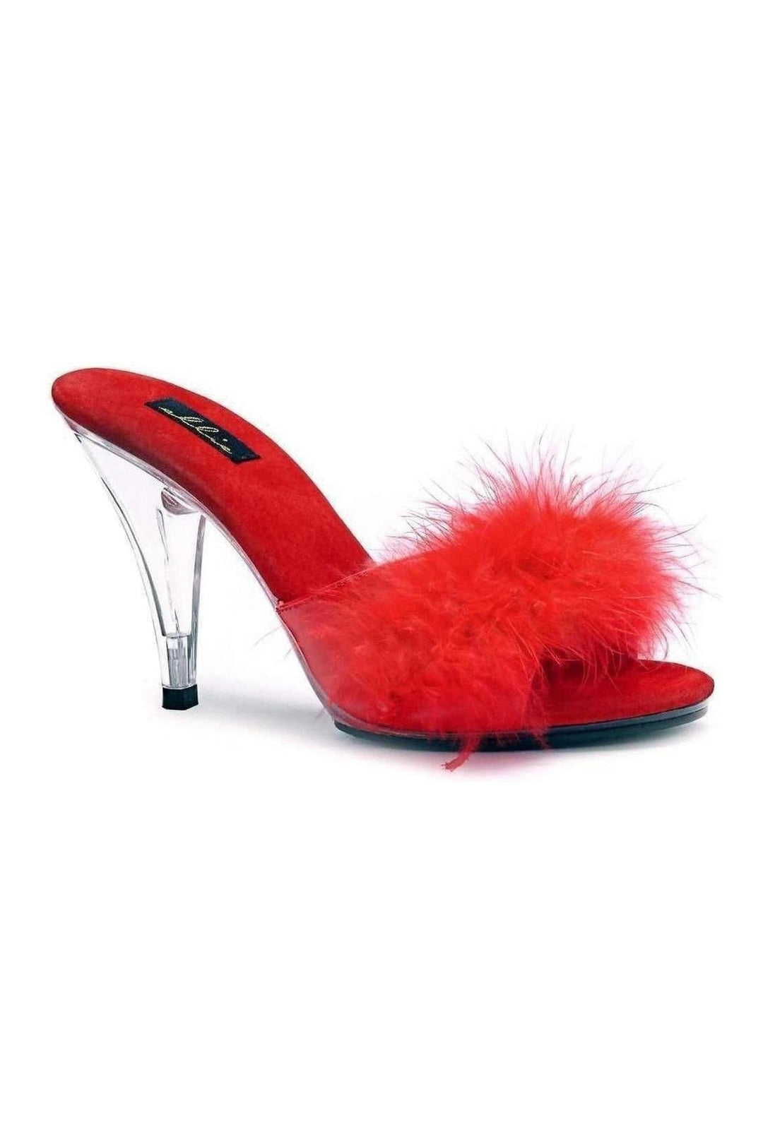 405-SASHA Marabou | Red Patent-Ellie Shoes-Red-Marabous-SEXYSHOES.COM