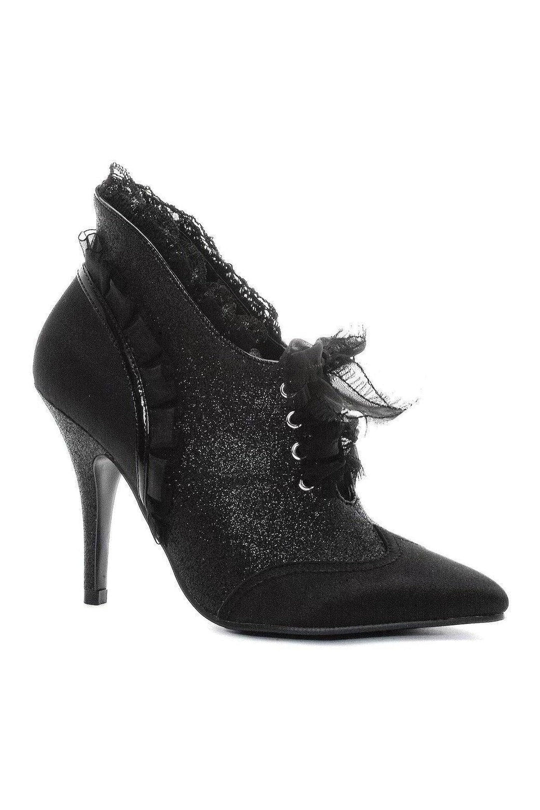 413-MABEL Costume Pump | Black Faux Leather-Ellie Shoes-SEXYSHOES.COM