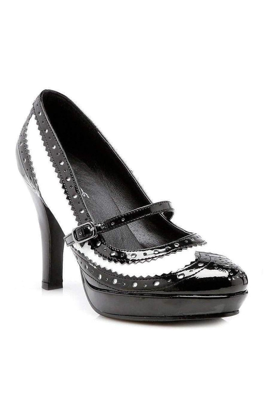 414-FLAPPER Pump | Black Multi Patent-Ellie Shoes-Multi-Pumps-SEXYSHOES.COM