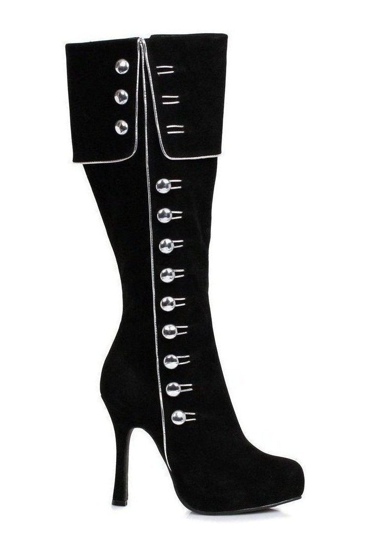 Ellie Shoes 420 ELDA Costume Boot in Black Faux Leather from SexyShoes.com