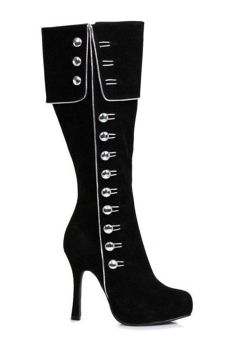 420-ELDA Costume Boot | Black Faux Leather-Ellie Shoes-SEXYSHOES.COM
