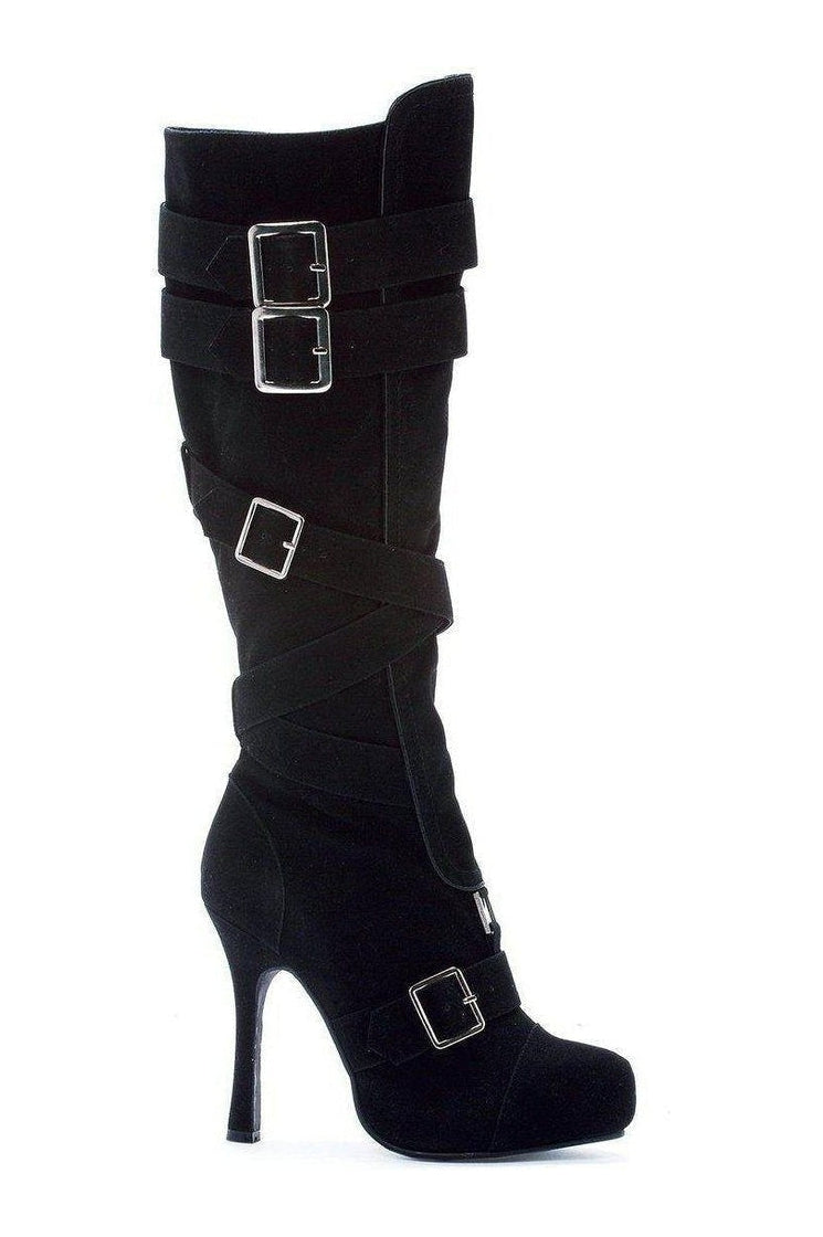 420-VIXEN Costume Boot | Black Faux Leather-Ellie Shoes-SEXYSHOES.COM