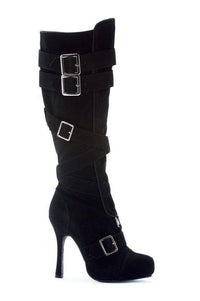 Ellie Shoes 420 VIXEN Costume Boot in Black Faux Leather from SexyShoes.com