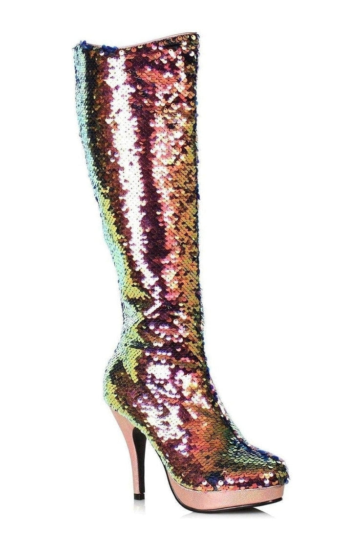 421-GILLIAN Festival Boot | Gold Sequins-Ellie Shoes-SEXYSHOES.COM